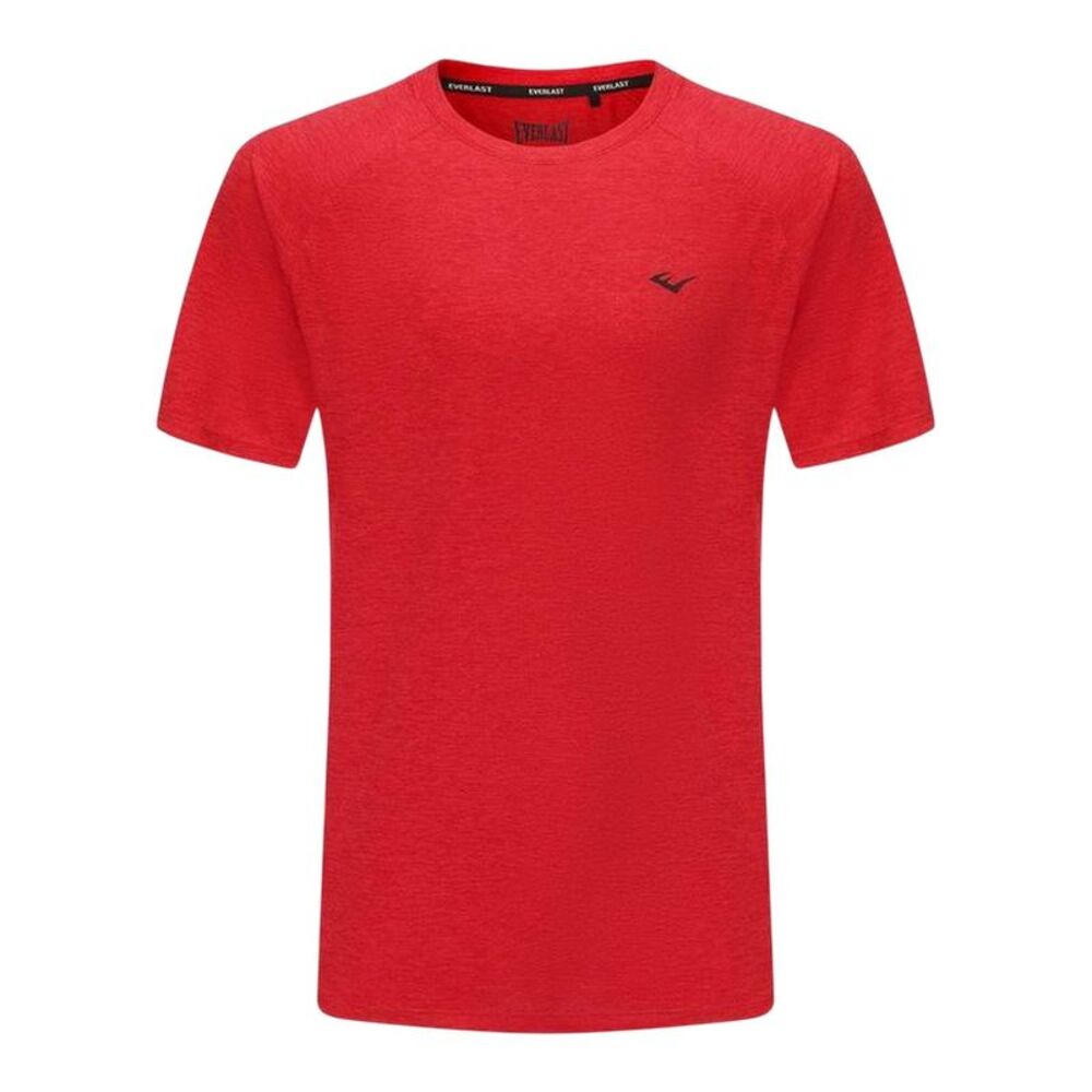 Everlast Mens Chest Logo T-Shirt / Red Melange Marl